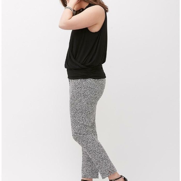 Lane Bryant Pebble Print Modernist Ankle Pant Size 18 - Picture 2 of 5